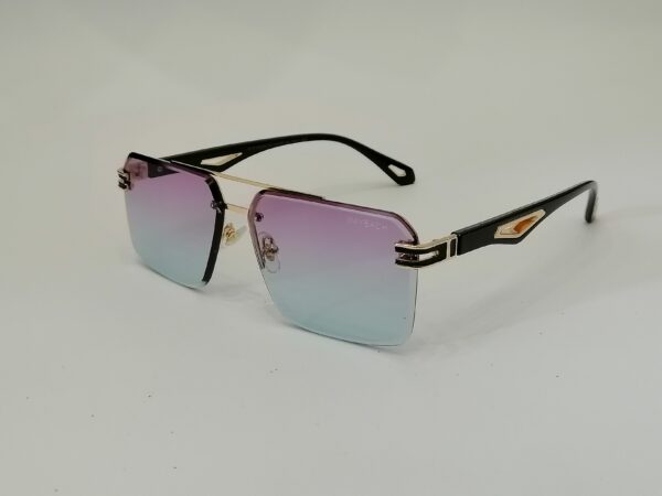 "Rimless Gradient Sunglasses - Modern Chic Style"